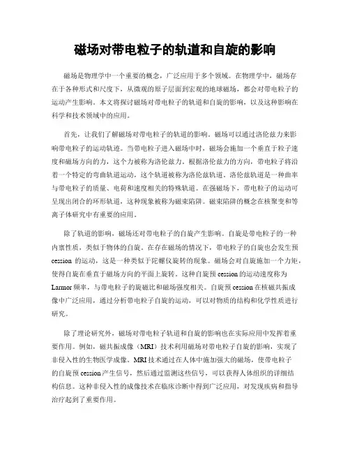 磁场对带电粒子的轨道和自旋的影响