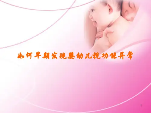 婴幼儿视力发育与眼病防治PPT演示课件