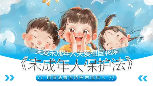 未成年人保护法主题班会用良法善治呵护未成年人 课件(共35张PPT)