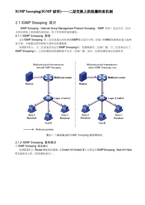 [说明]IGMPSnooping（IGMP侦听）——二层交换上的组播约束机制