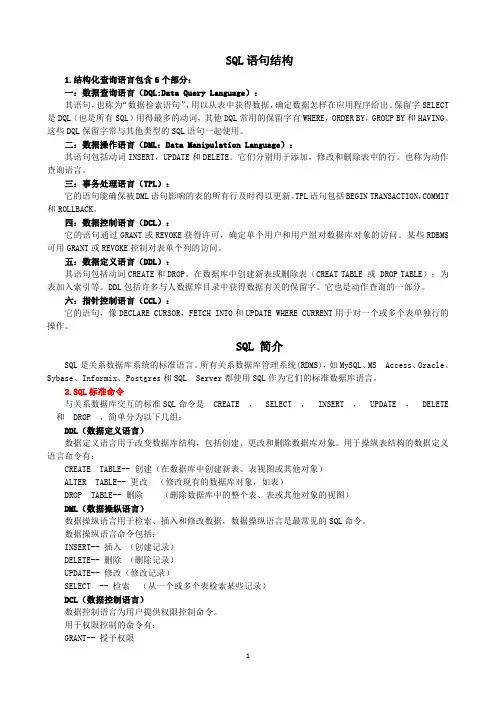 SQL教程