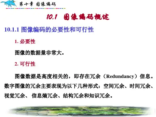 第10章_图像编码_无损编码_PPT幻灯片
