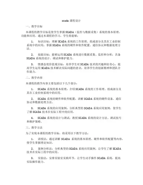 scada课程设计