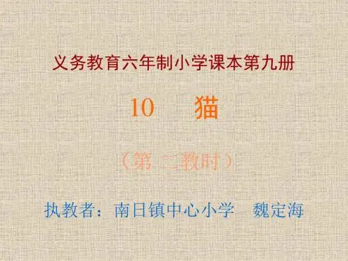 五年级下《猫》ppt课件精选教学PPT