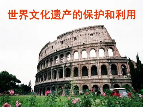 世界文化遗产的保护和利用PPT课件 人教课标版