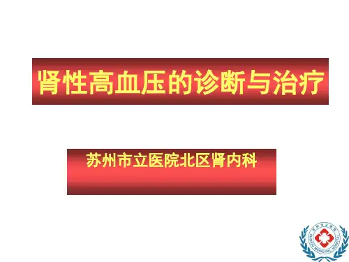 肾性高血压的诊断与治疗