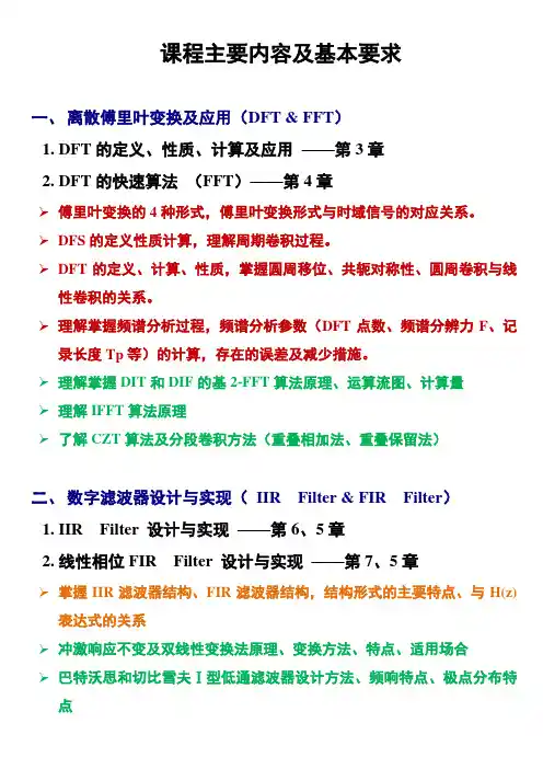 数字信号处理总复习