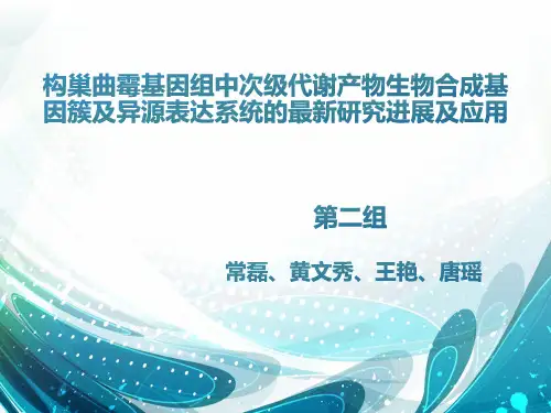 构巢曲霉基因组研究
