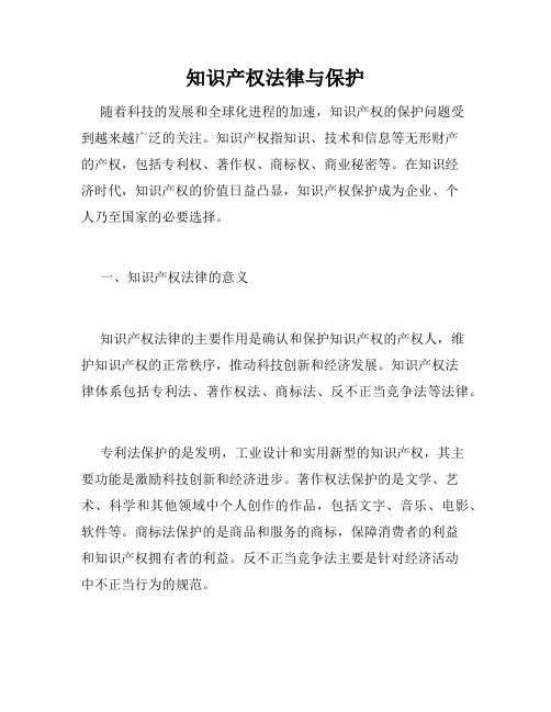知识产权法律与保护