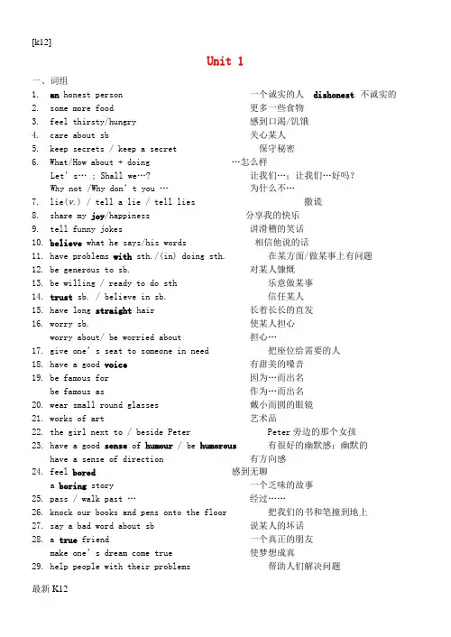 [推荐学习]校八年级英语上册 Units 1-8知识点总结 (新版)牛津版