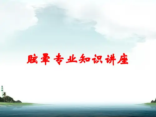 眩晕专业知识讲座