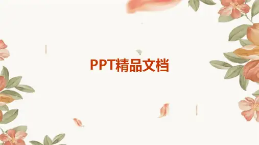 PPT精品文档