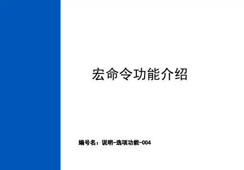 宏命令功能介绍(详解)