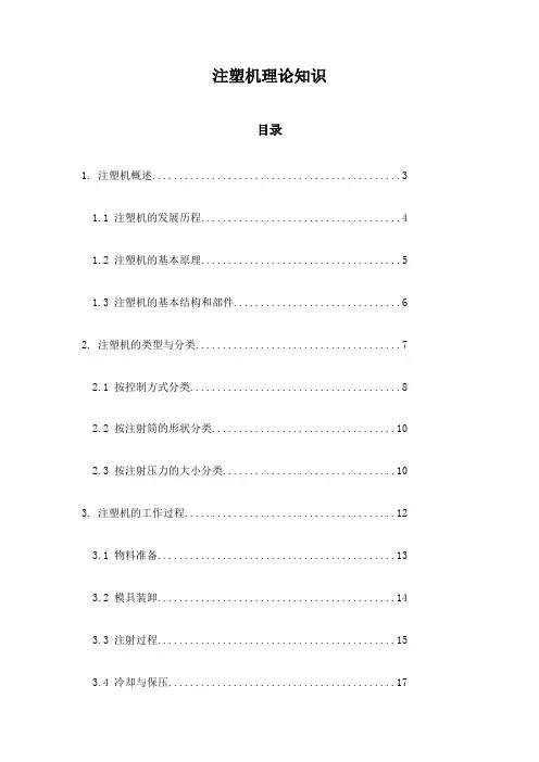 注塑机理论知识