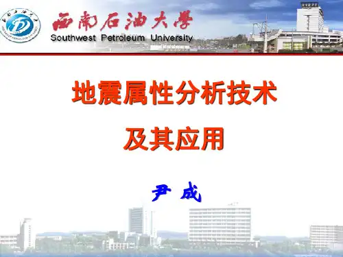地震解释7地震属性分析技术及其应用