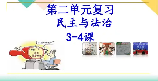 部编版课件_道德与法治九年级上册课件民主与法治复习课件
