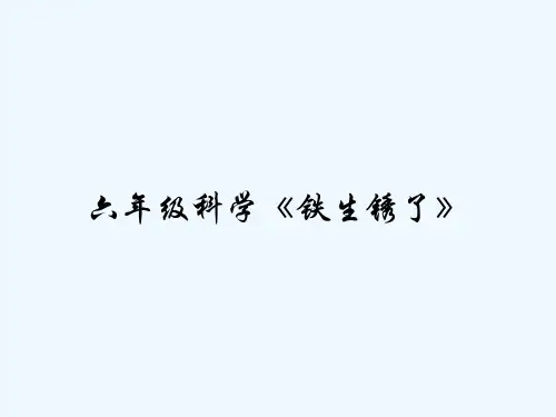六年级科学《铁生锈了》 PPT
