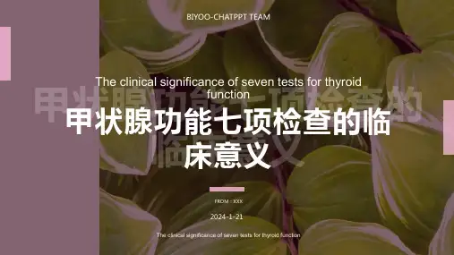 甲功七项的临床意义