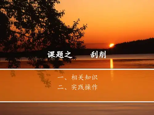 课题之    刮削