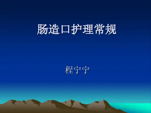 肠造口护理常规
