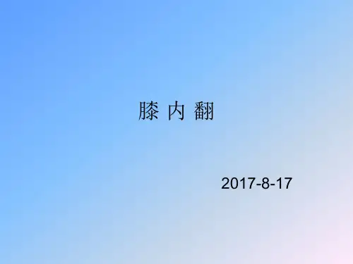 膝内翻与膝外翻PPT课件