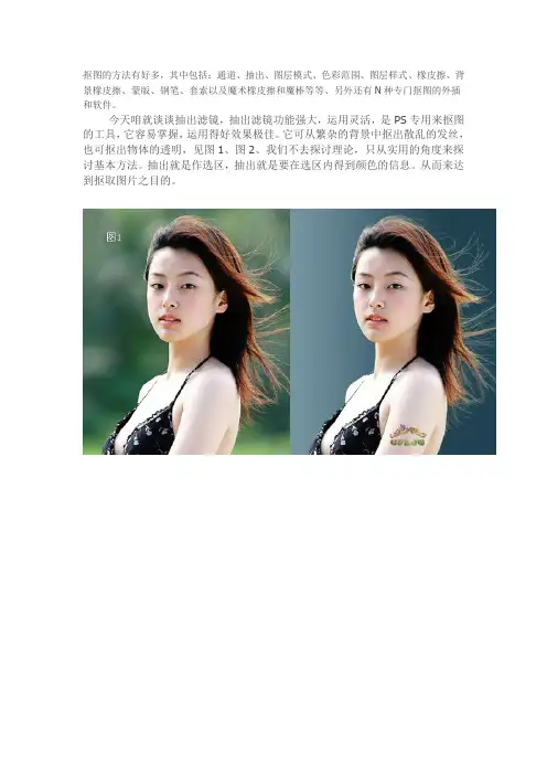 ps快速抠图方法