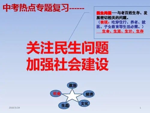 公开课民生问题PPT课件
