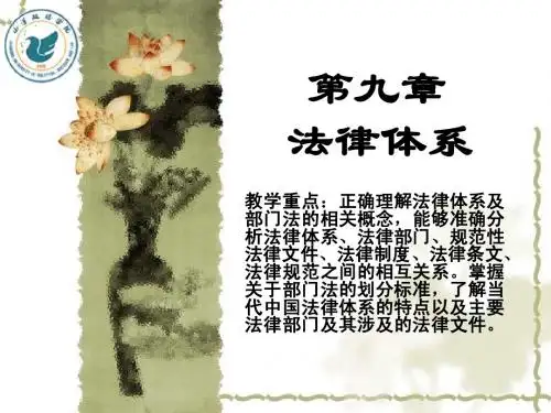 第九章 法律体系