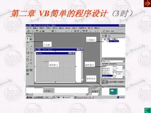 第二章  VB简单的程序设计
