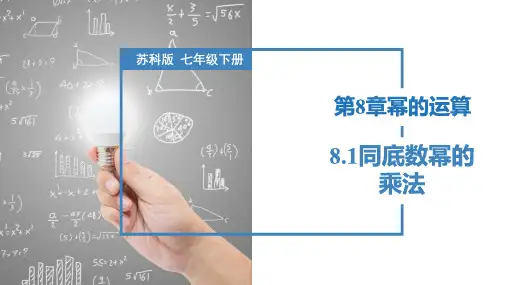 8.1同底数幂的乘法(课件)七年级数学下册(苏科版)