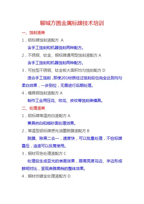 蚀刻技术