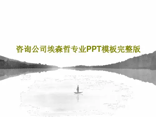 咨询公司埃森哲专业PPT模板完整版PPT162页