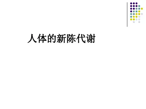 第6课时 人体的新陈代谢1