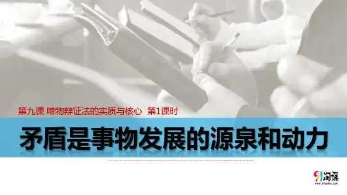9.1 矛盾是事物发展的源泉与动力(自然界喜欢矛盾)(课件2)