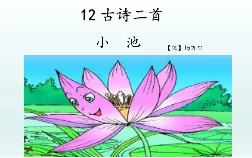 一年级下册语文部编版课件《小池》教学课件PPT