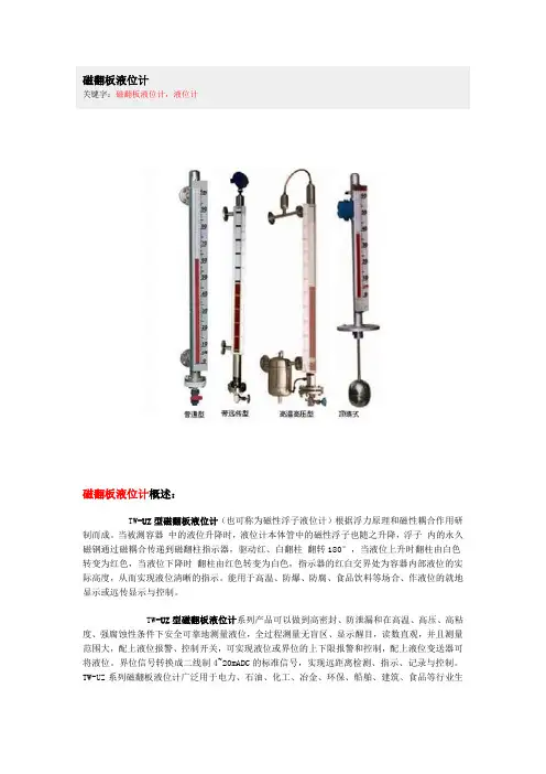 磁翻板液位计