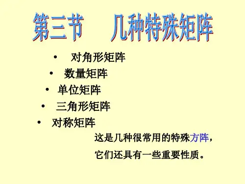 特殊矩阵