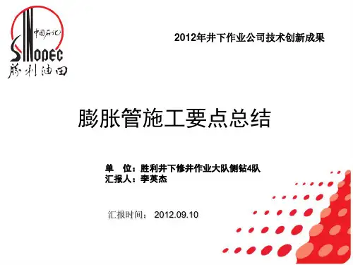 技术创新成果膨胀管施工要点