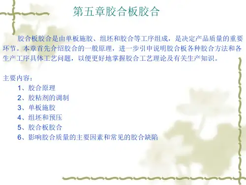 第五章胶合板胶合