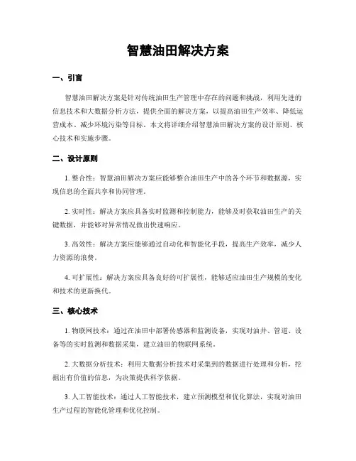 智慧油田解决方案