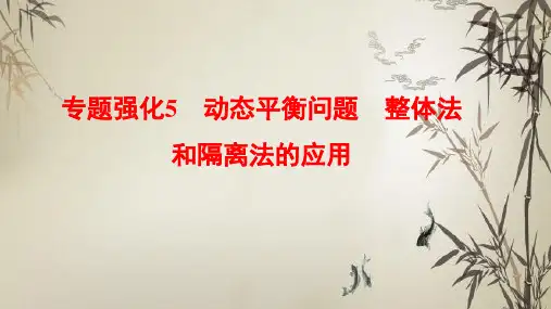 专题强化5 动态平衡问题 整体法和隔离法的应用