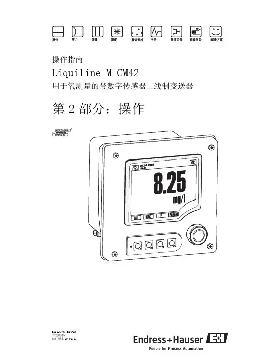 [E+H] CM42-溶氧标定 说明书