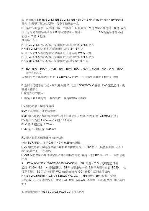 电气设备识图符号大全