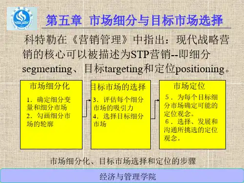 第五章 市场细分与目标市场选择PPT课件