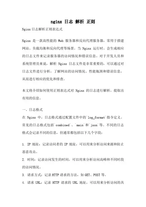 nginx 日志 解析 正则