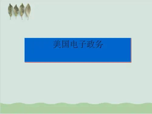 美国电子政务知识介绍PPT课件(29页)
