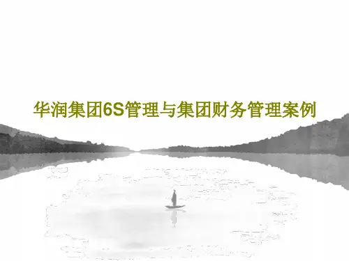 华润集团6S管理与集团财务管理案例共28页