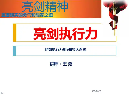 亮剑执行力训练PPT课件