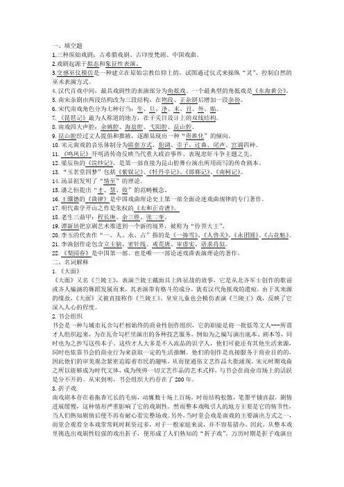 戏曲史