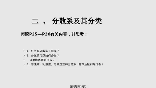 胶体的性质PPT课件
